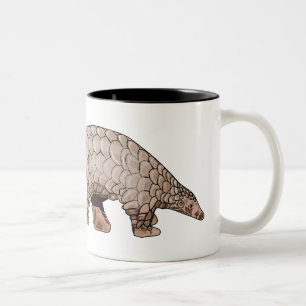 Pangolin-Cartoon Zweifarbige Tasse