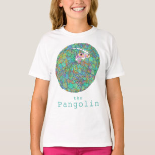 Pangolin gefährdete Arten Süße Tier Grün T-Shirt
