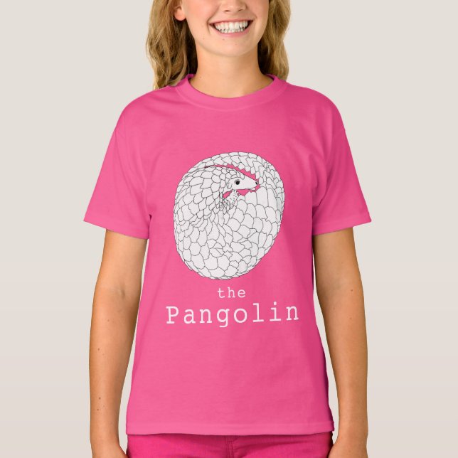 Pangolin gefährdete Tierarten Tierwelt Art T-Shirt (Vorderseite)