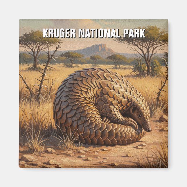 Pangolin im Kruger-Nationalpark Südafrika Magnet (Vorne)