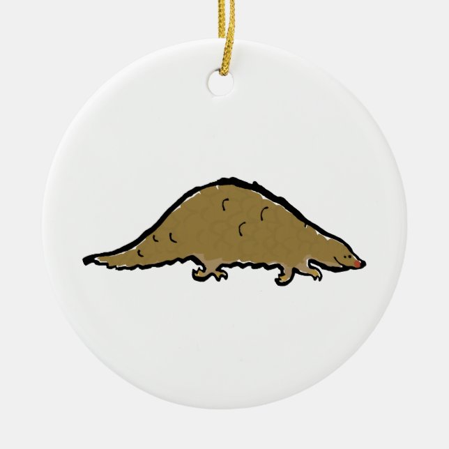 Pangolin Keramikornament (Vorne)