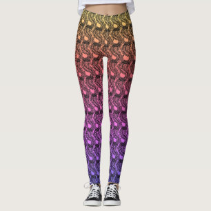 Pangolin-Leggings für Regenbogengradienten Leggings