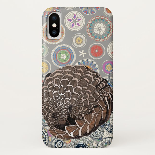 Pangolin-Mandala Case-Mate iPhone Hülle (Rückseite)