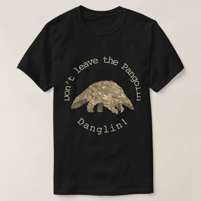 Pangolin-Niedlich gefährdete Tieraktivisten T-Shirt (Design vorne)