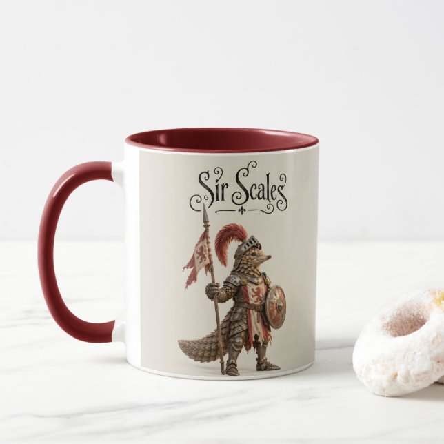 Pangolin-Ritter Tasse (Mit Donut)