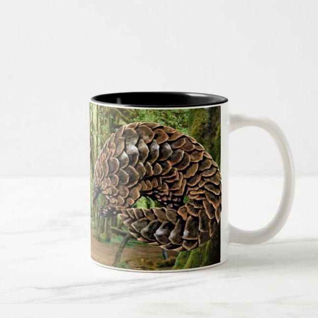 Pangolin-Tasse Zweifarbige Tasse (Rechts)