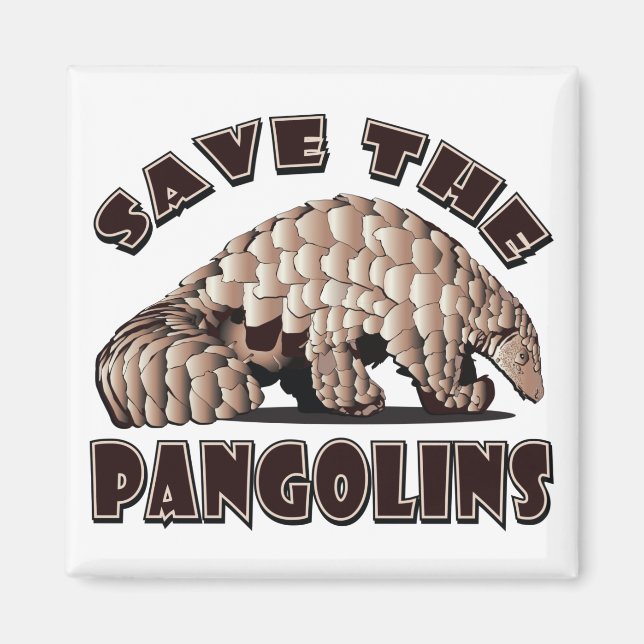 Pangoline gerettet magnet (Vorne)