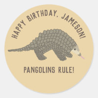 Pangolins Personalisiert Stickers