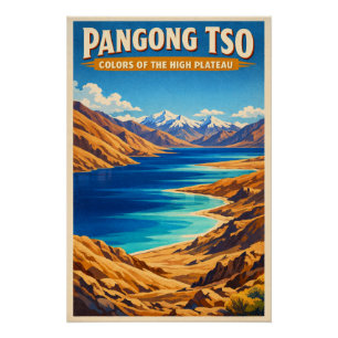 Pangong-Tso-See, Tibet-Plateaue, China Poster