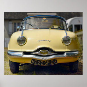 Panhard Dyna Z, Vintages französisches Auto. Poster
