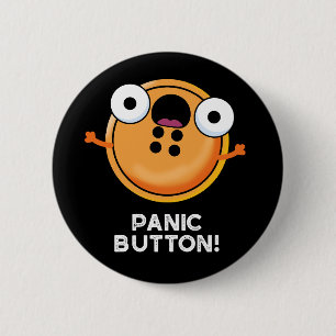 Panic Butoon Funny Sewing Puff Dark BG Button