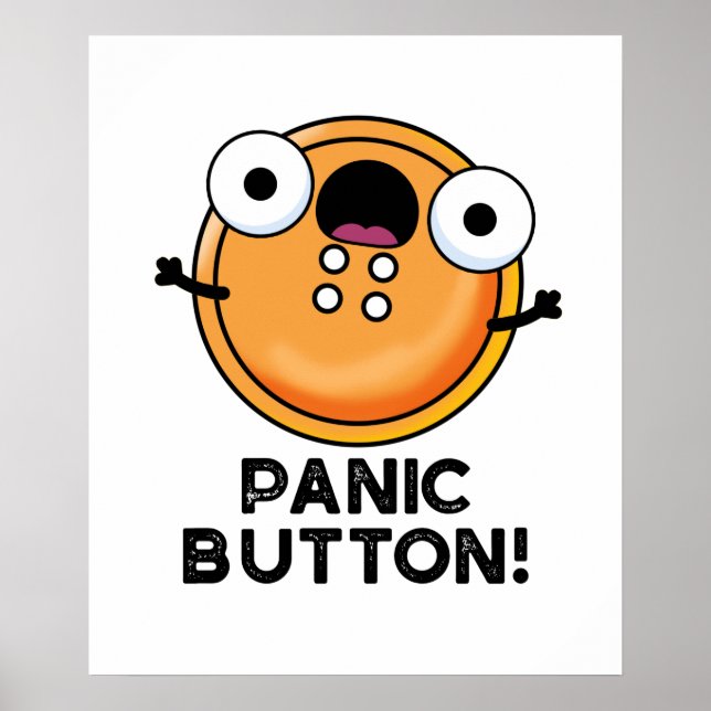 Panic Button Funny Sewing Puff Poster (Vorne)