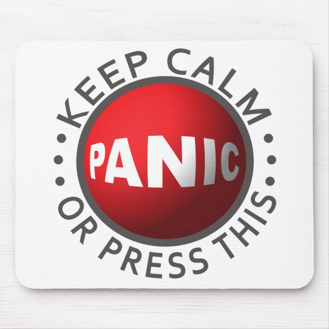 Panic Button Mousepad (Vorne)