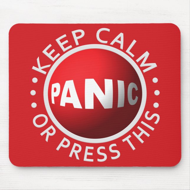 Panic Button Mousepad (Vorne)
