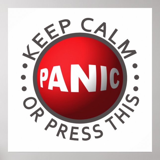 Panic Button Poster (Vorne)