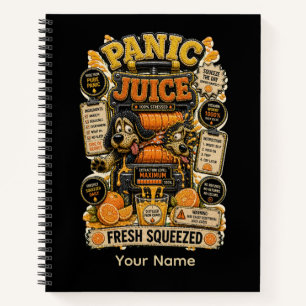 Panic Juice Frisch Gepresst Lustige Tabelle Notizbuch