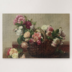 Panier de Rose - Henri Fantin-Latour Puzzle