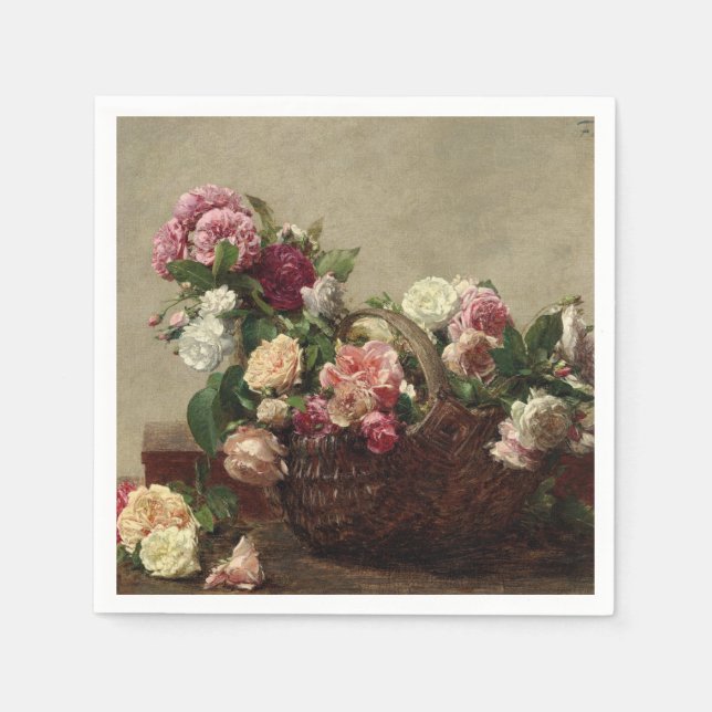 Panier de Rose - Henri Fantin-Latour Serviette (Vorderseite)