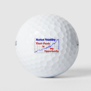 Panik beim Börsenhandel Golfball
