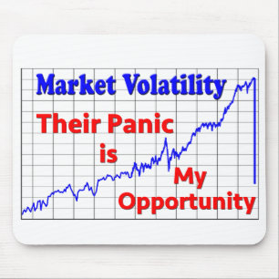 Panik beim Börsenhandel Mousepad