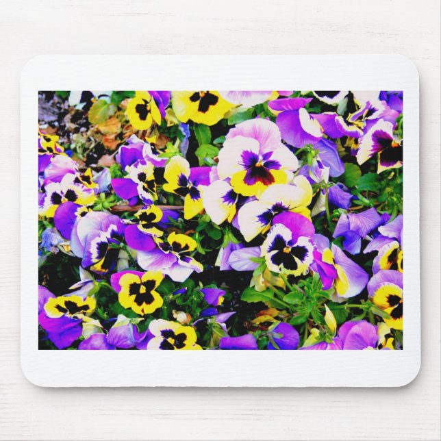 Panik-Blume Mousepad (Vorne)