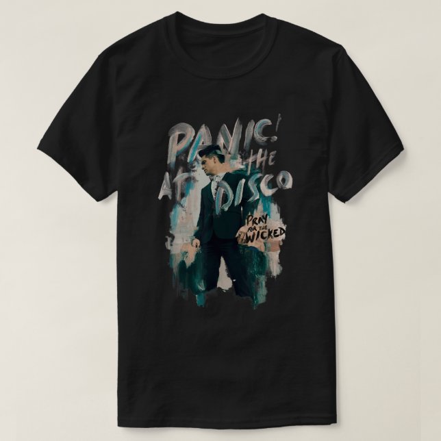 Panik im T-Shirt der Disco Paint Album (Design vorne)