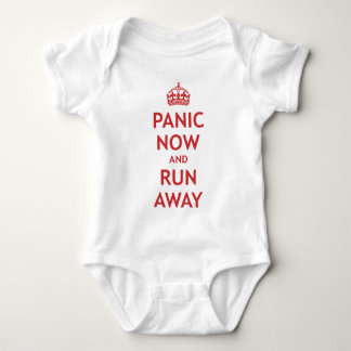 Panik jetzt und Lauf weg Baby Strampler