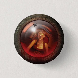 Panik-Knopfscreamer-Linse-Abzeichen Button