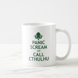 Panik-Schrei und Anruf Cthulhu Kaffeetasse