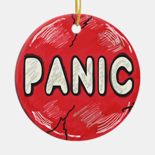 Paniktaste Keramik Ornament (Vorne)