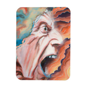 Panikwellen Ölmalerei Magnet