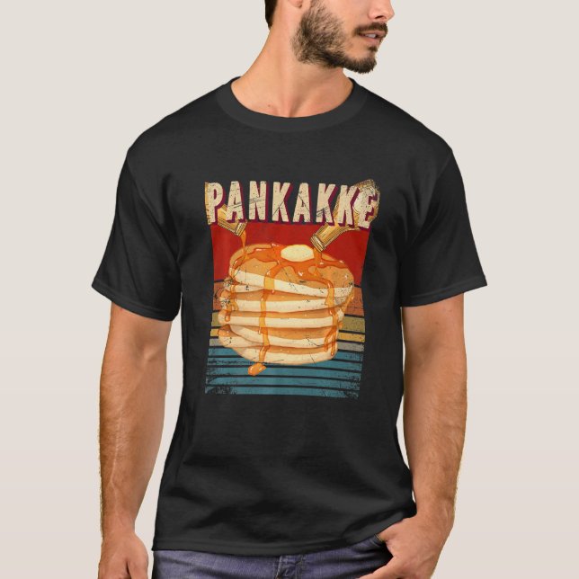 Pankakke Retro Pancakes T-Shirt (Vorderseite)