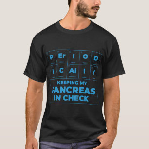 Pankreas bei Karo Typ 1 Diabetes T1D Typ 2 T2D T-Shirt