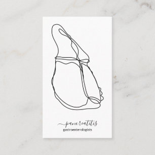 Pankreas Gastroenterologe Arzt Visitenkarte
