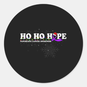 PANKREATISCHE KREBSBEWUSSTSEIN-Blume Wir kennen ih Runder Aufkleber