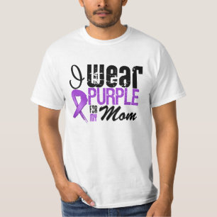 Pankreatischer Krebs trage ich lila Band MAMMA T-Shirt