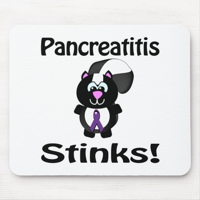 Pankreatitis stinkt Skunk Awareness Design Mousepad (Vorne)