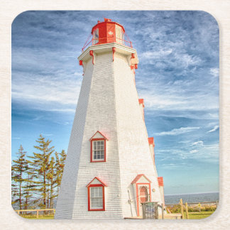 Panmure Island Leuchtturm Rechteckiger Pappuntersetzer