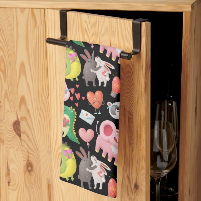 Paño de cocina San Valentín Geschirrtuch (Drittel gefaltet)