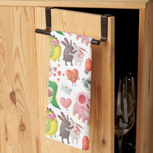 Paño de cocina San Valentín Geschirrtuch (Drittel gefaltet)