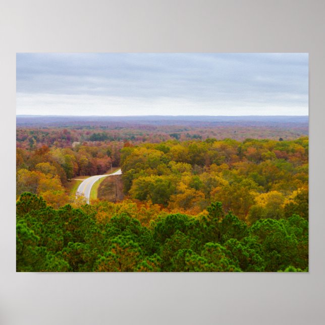 Pano für den Herbsttrieb Poster (Vorne)