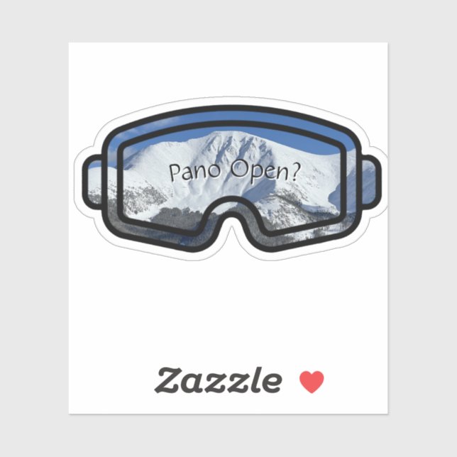 Pano Open Custom-Cut Vinyl Sticker (Blatt)