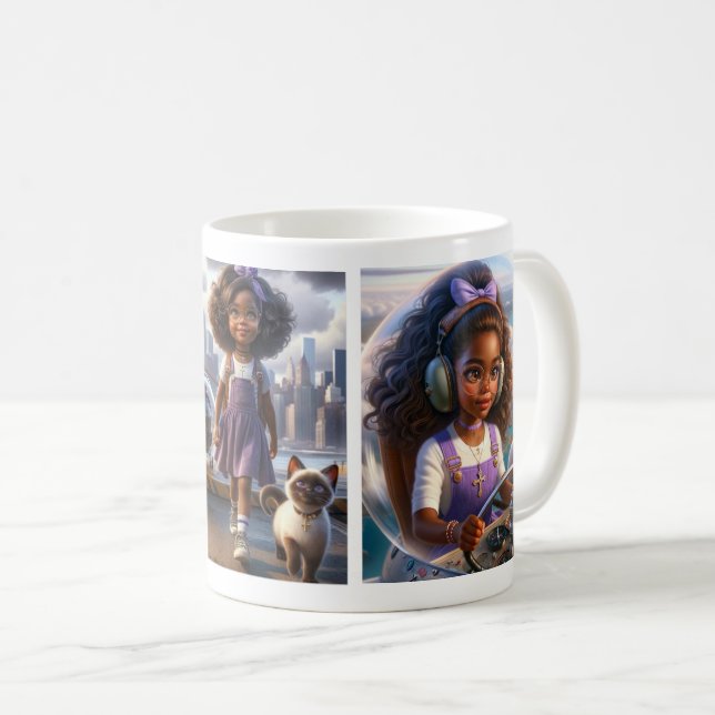 Panola & Gata Adventure Mug | Imagination, Friends Kaffeetasse (VorderseiteRechts)