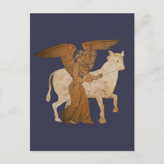 Panoply - Die griechische Göttin Nike mit einem St Postkarte (Vorderseite)