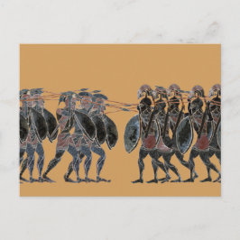 Panopy - Ancient Greece hoplite fight line Postkarte