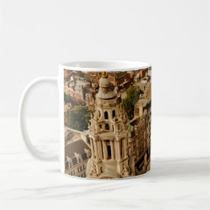 Panorama auf die Londoner Dachterrasse mit Stadtar Kaffeetasse