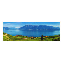 Panorama auf Lavaux Region, Waadt, Schweiz