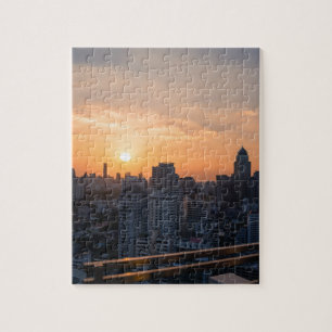 Panorama auf Skyline von Bangkok Puzzle