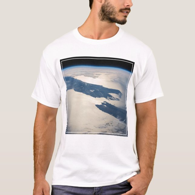 Panorama aus dem Weltraum Highlight Koch Straße T-Shirt (Vorderseite)