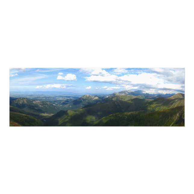 Panorama aus Wolowiec, Tatra Fotodruck (Vorne)